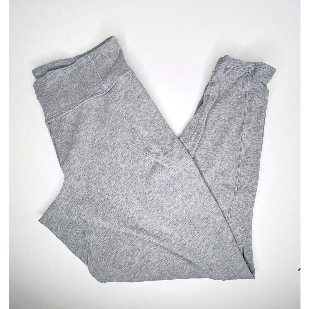 Lululemon Size 6 Grey Superb Pants Side Slit Leg Openings Joggers Gray Heathered